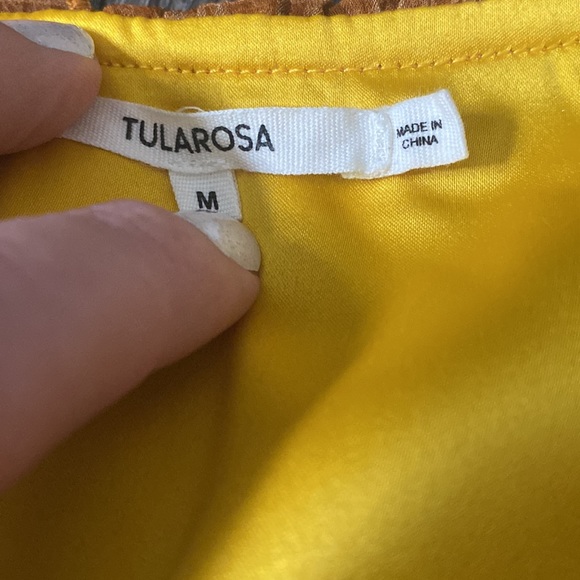 Tularosa “Claire” top mustard yellow, size medium - Picture 7 of 8